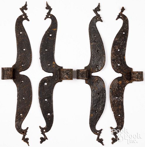 SET OF FOUR WROUGHT IRON RAM&#039;S