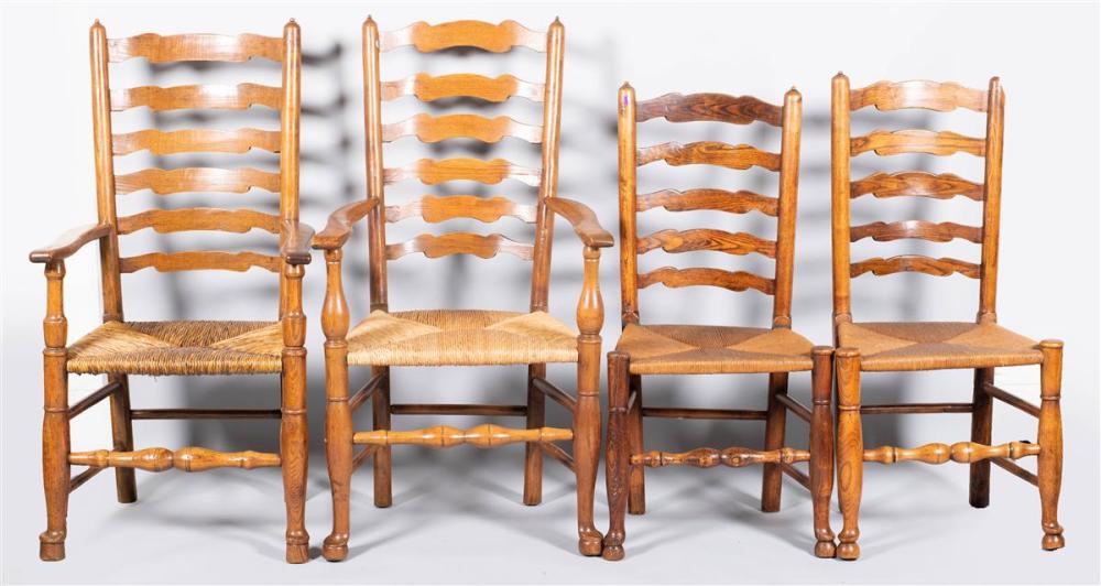 SET OF FOUR YORKSHIRE ELM CHAIRSSET