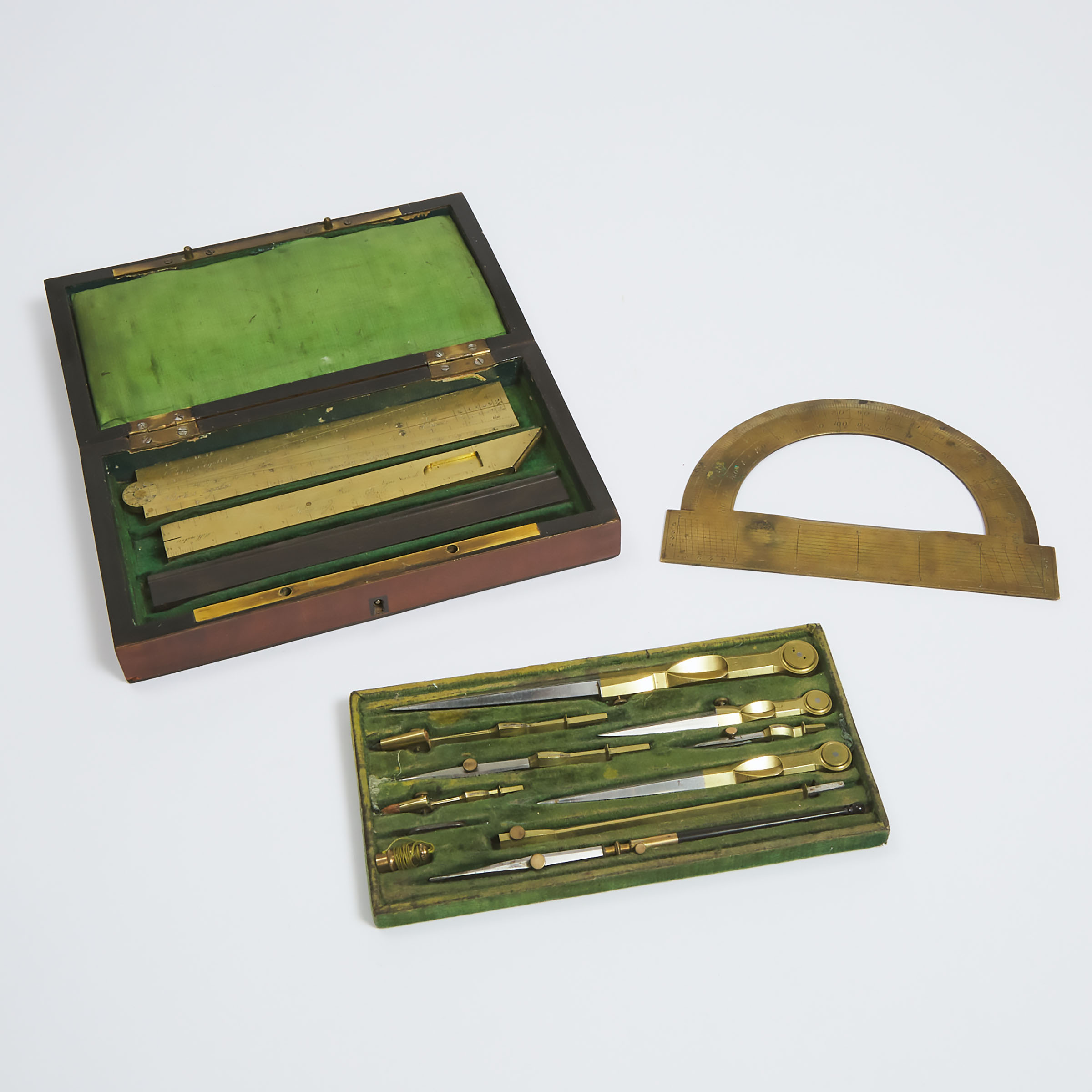 Set of French Brass, Steel and
