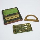 Set of French Brass, Steel and
