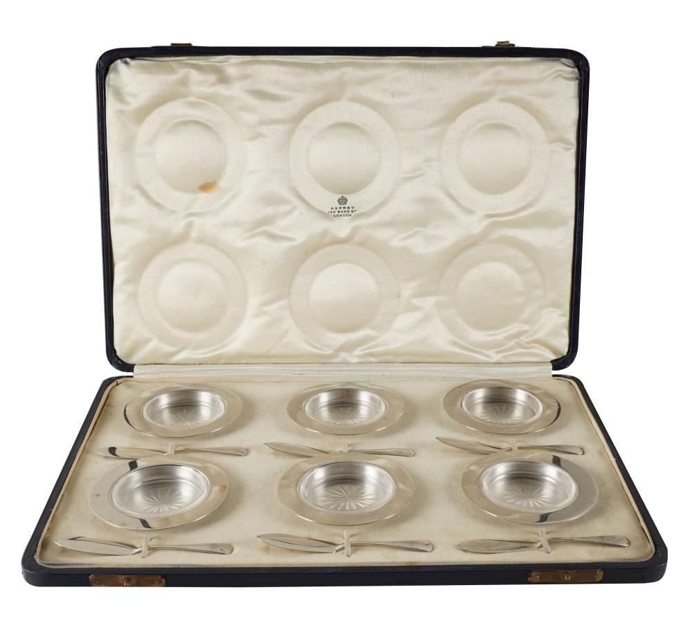 SET OF GEORGE V STERLING BUTTER
