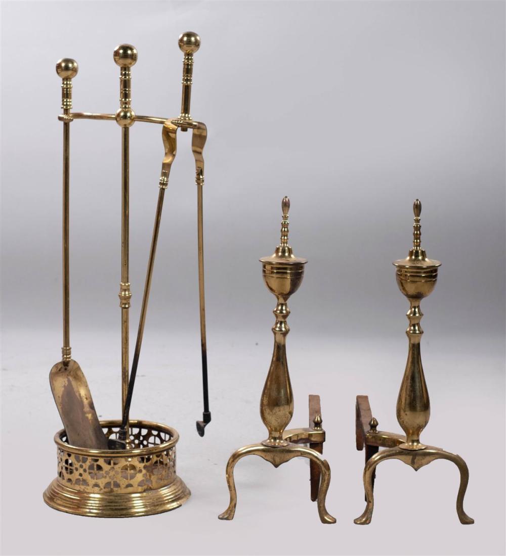 SET OF GEORGIAN STYLE BRASS
