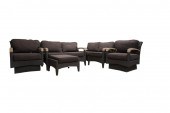SET OF GLOSTER TEAK & WICKER P