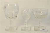 SET OF HAWKES CUT CRYSTAL STEM