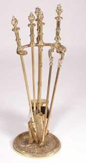 SET OF HEAVY GAUGE BRASS FIREP