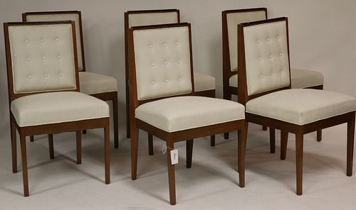 SET OF LATE ART DECO OAK & MAHOGANY