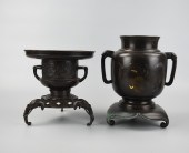 SET OF MASSIVE ASIAN CENSER AN