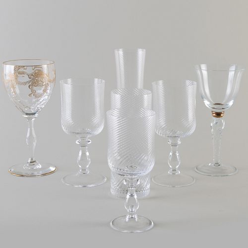 SET OF MURANO COLORLESS GLASS