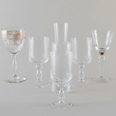 SET OF MURANO COLORLESS GLASS