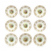 SET OF NINE CAULDON LUNCHEON P