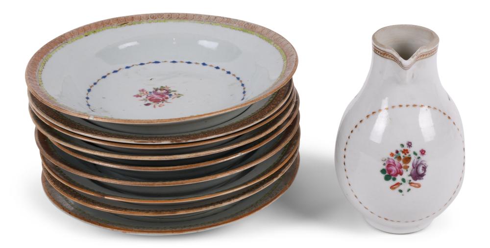 SET OF NINE CHINESE EXPORT