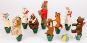 SET OF NINE CONTEMPORARY STEIF