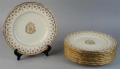 SET OF NINE COPELAND 'JEWELED'