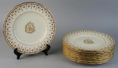 SET OF NINE COPELAND 'JEWELED'