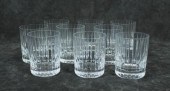 SET OF NINE CRYSTAL DOUBLE OLD