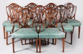 SET OF NINE GEORGE III STYLE M