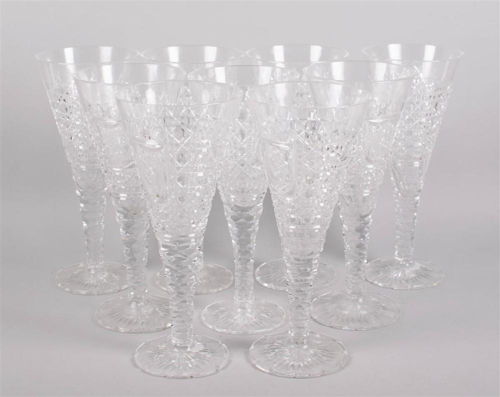 SET OF NINE LARGE BOHEMIAN CUT