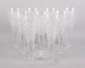 SET OF NINE LARGE BOHEMIAN CUT