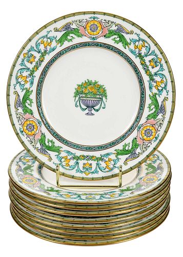 SET OF NINE MINTONS PORCELAIN