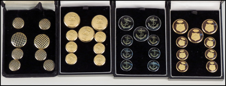 SET OF NINE SHIELD FORM ENAMEL