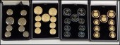 SET OF NINE SHIELD FORM ENAMEL