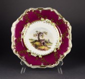 SET OF NINE SPODE DESSERT PLAT