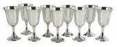 SET OF NINE STERLING GORHAM GO