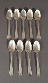 SET OF NINE STIEFF STERLING SI