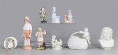Set of nine vintage bisque por