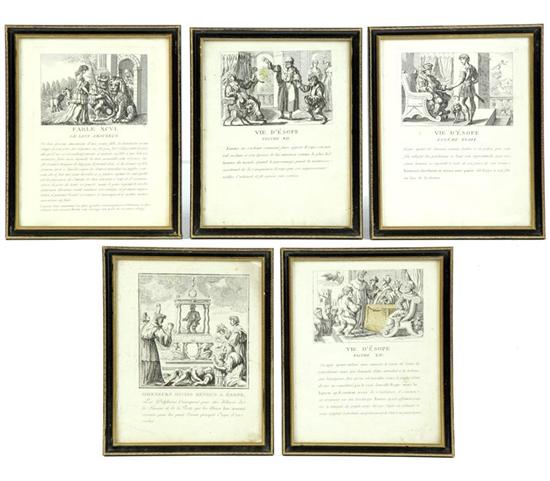 SET OF PRINTS OF AESOP'S FABLES. 