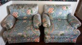 SET OF QUILTED UPHOLSTERED SOF