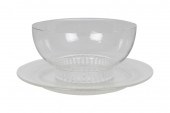 SET OF R. LALIQUE GLASS BOWLS