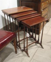Set of Regency mahogany quarte