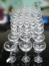 SET OF RIEDEL STEM GLASSES, TH
