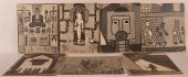 SET OF SEVEN 1950S ABSTRACT EX