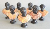 SET OF SEVEN CAST COMPOSITION