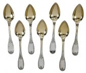 SET OF SEVEN COINS SILVER SPOO