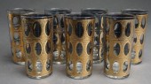 SET OF SEVEN CULVER 22-KARAT G