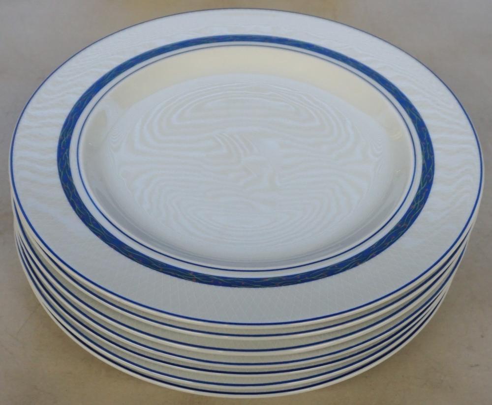 SET OF SEVEN DANSK DINNER PLATES,
