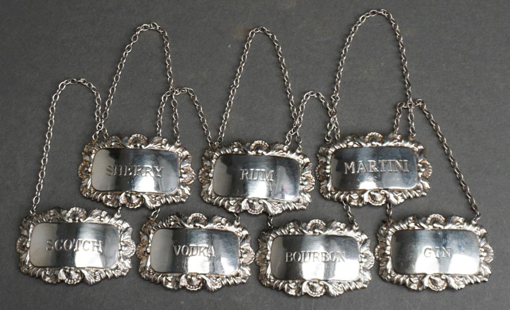 SET OF SEVEN ENGLISH STERLING