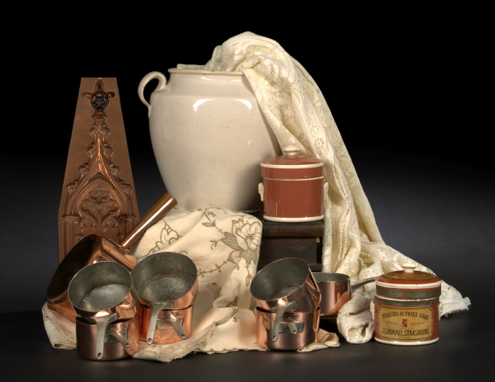 Set of Seven French Copper and