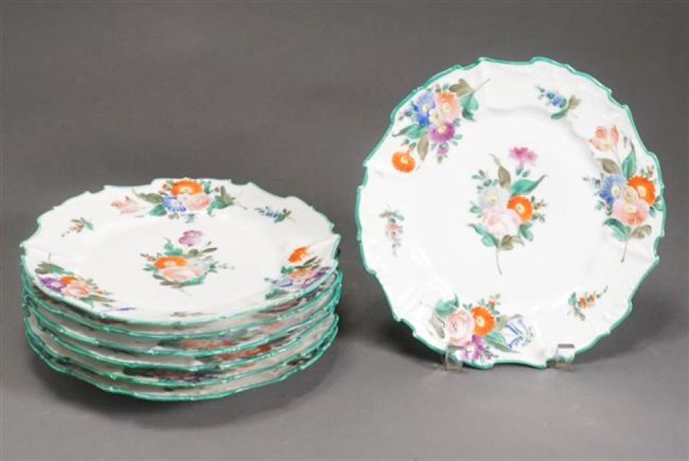 SET OF SEVEN GERMAN PORCELAIN