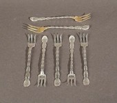 SET OF SEVEN GORHAM SILVER CO.