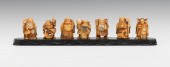 Set of Seven Immortals Netsuke
