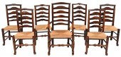 SET OF SEVEN LANCASHIRE LADDER
