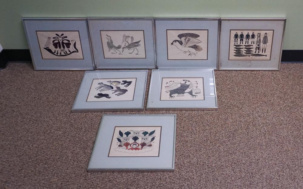 SET OF SEVEN NORTHWEST NATIVE