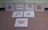 SET OF SEVEN NORTHWEST NATIVE