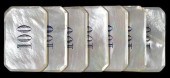 SET OF SEVEN RECTANGULAR MOTHE