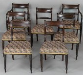 SET OF SEVEN REGENCY MAHOGANY