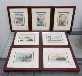 SET OF SEVEN REPRODUCTION JAPA